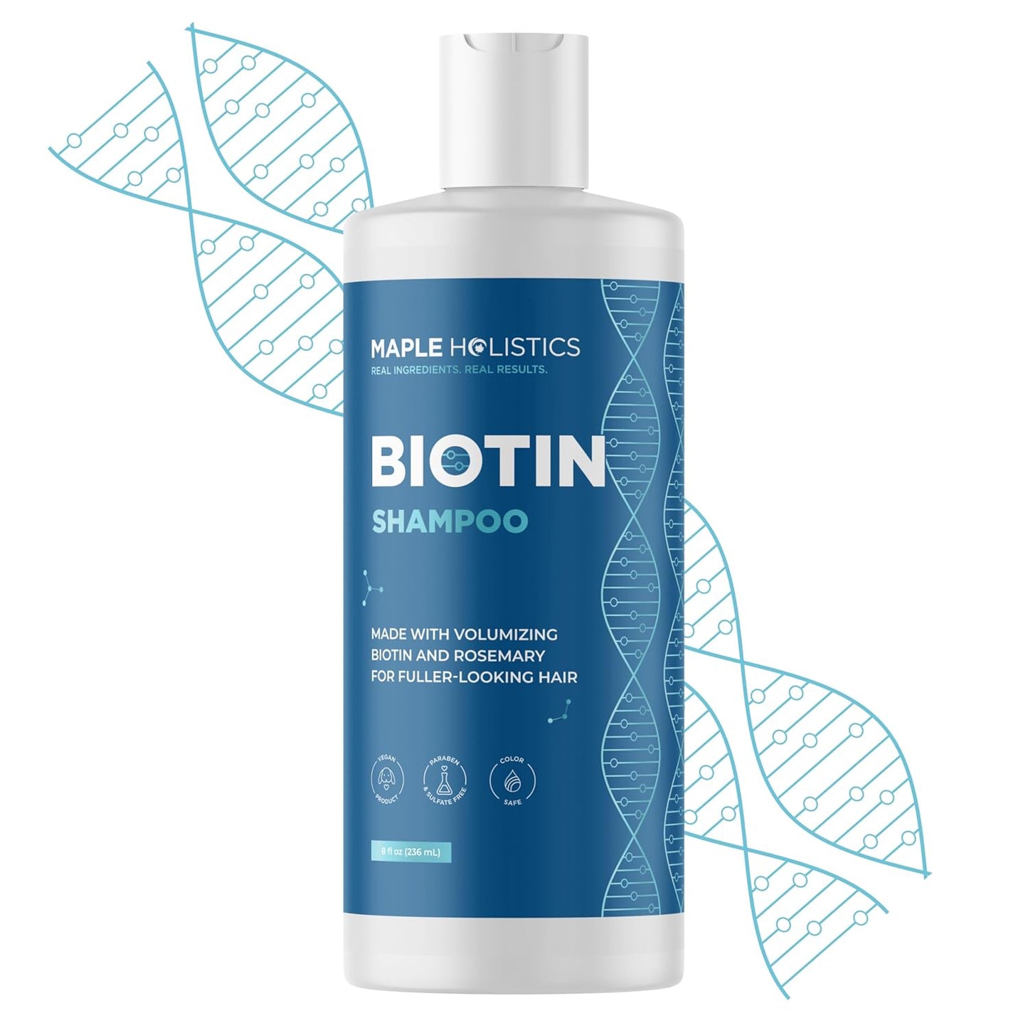 Biotin Shampoo for Thinning Hair - Volumizing, Sulfate-Free, 95% Natural
